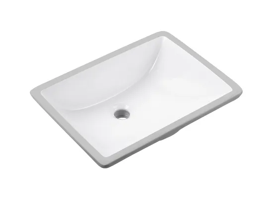 Weißes Unterbauwaschbecken aus Keramik mit europäisch-amerikanischem Design