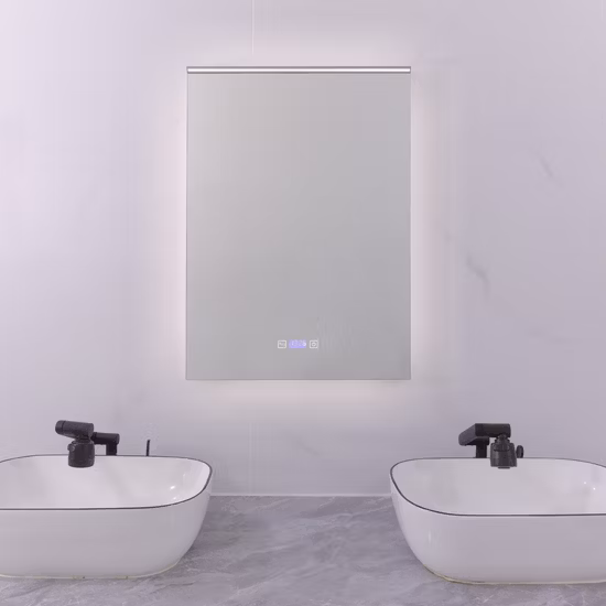 Hersteller Smart Home Dekoration Möbel Rechteck Wand Montiert Eitelkeit Dressing Make-Up LED Licht Badezimmer Spiegel