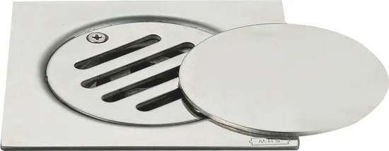 Duschablauf Küche Badezimmer Quadratische Abtropffläche 150*150 304 Edelstahl mit Korb Bodenablauf