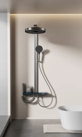 Modernes digitales Duschsystem mit elegantem Klaviertasten-Design