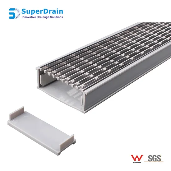 Langes Abtropfgestell aus Edelstahl 304 316 mit UPVC-Kanal