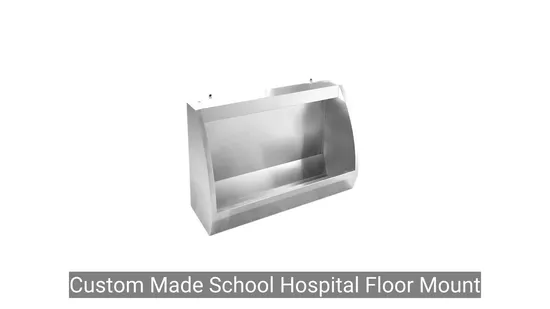 Kundenspezifischer Standsensor-Urinal aus Edelstahl für den Schulpavillon